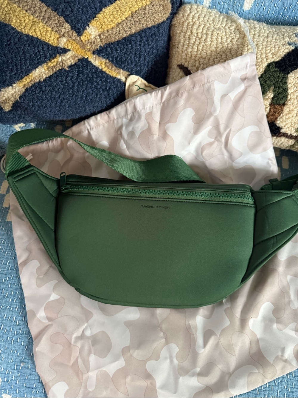 Dagne Dover Green Jax Large Fanny Pack - Picture 2 of 3